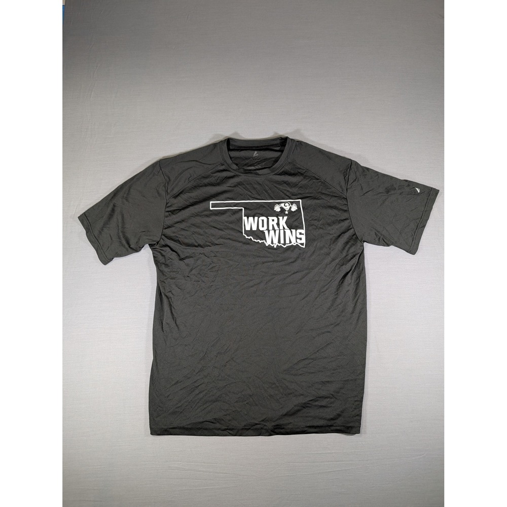 Lien Sportswear Oklahoma Work Wins Performance T-Shirt Black XL Mens Athletic